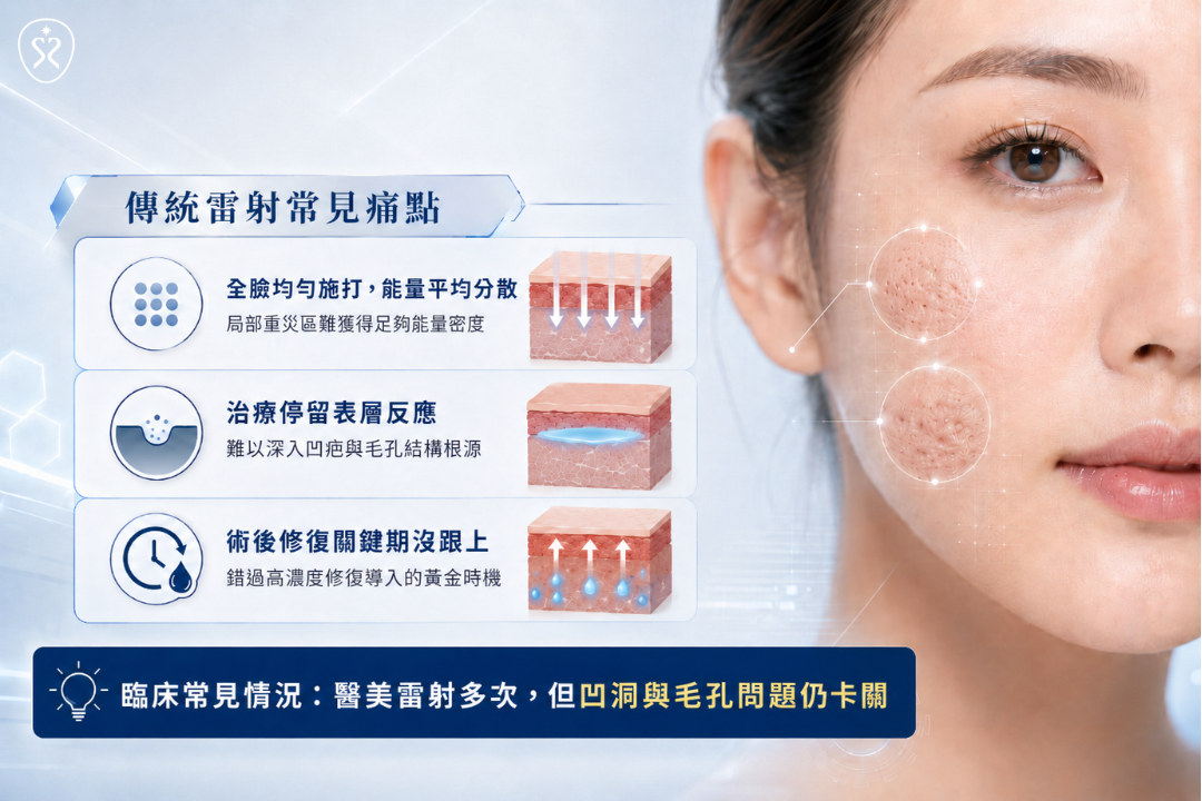 雷射痛點，標靶皮修可解決